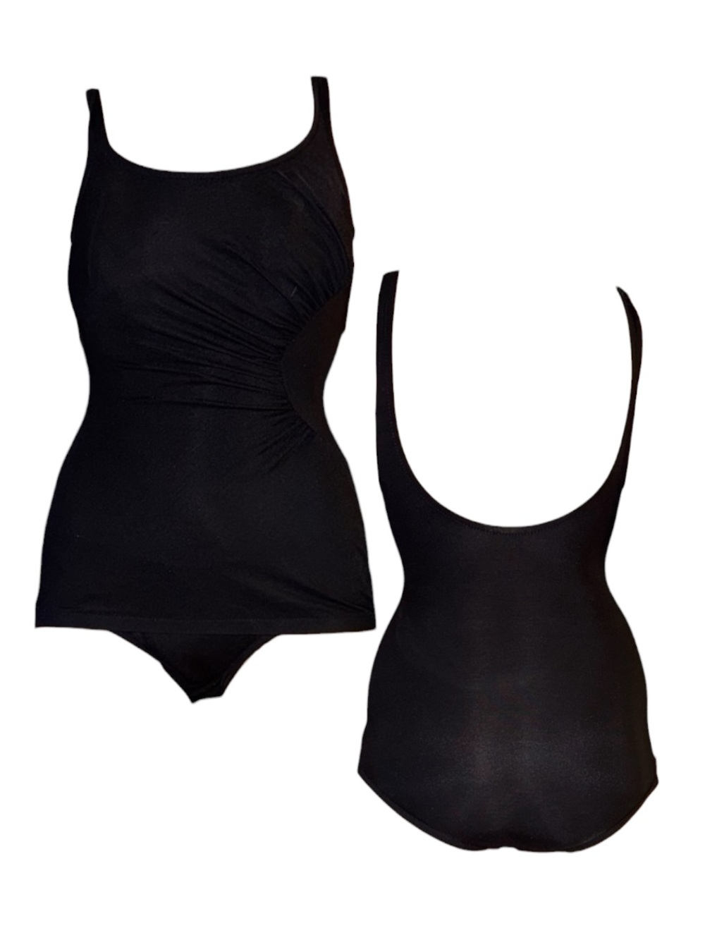 Pacific Connections Black One Piece Swimsuit Sleek Design